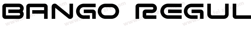 Bango Regular字体转换